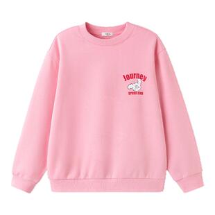 巴拉巴拉儿童卫衣宽松女童加绒上衣中大童套头打底衫冬装新款童装