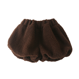 女童花苞短裤秋冬装新款洋气外穿儿童灯笼裤休闲裤子宝宝毛毛裙裤