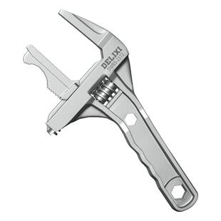 德力西 水暖安装卫浴扳手活口 多功能活动短柄大开口专用工具