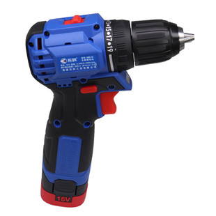 东科无刷充电钻16V锂电池手电钻手枪钻家用电动螺丝刀起子机工具