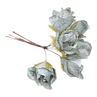 仿真复古玫瑰花朵花头 diy手工头饰发夹材料 喜糖盒装饰 假花绢花