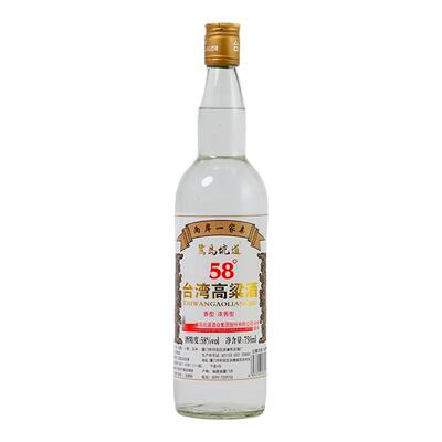 鹭岛坑道台湾高粱酒纯粮58度整箱