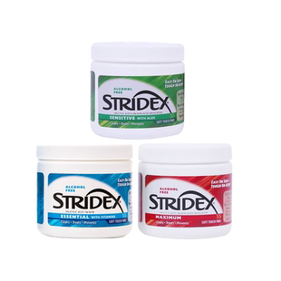 美国stridex水杨酸棉片去闭口黑头粉刺清洁毛孔光滑细腻肌肤55片