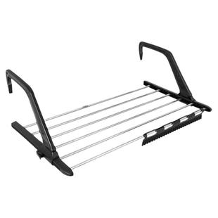 阳台晾衣服神器晒鞋架窗外晾衣架窗户晾晒杆窗台防盗网晒枕头挂架