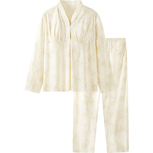 英氏孕妇月子服2025新款春秋纯棉孕妇产后睡衣哺乳喂奶孕妈家居服