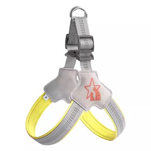 狗狗胸背带牵引绳背心式中小型犬法斗柯基柴犬脖圈遛狗绳宠物项圈