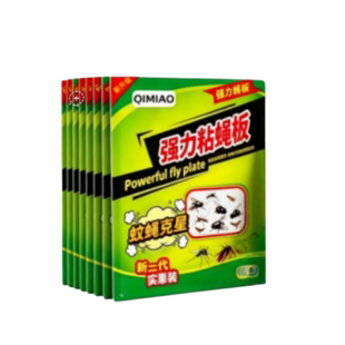 强力苍蝇贴家用粘苍蝇贴自带引诱剂厨房餐厅捕蝇纸粘蝇贴粘虫神器
