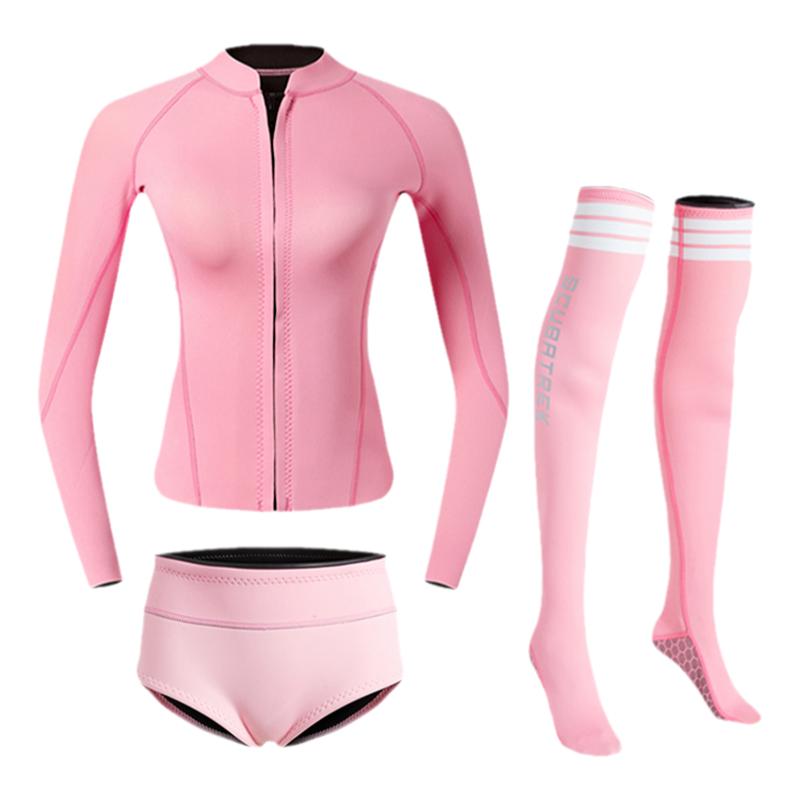 newao连体全身潜水服水母衣浮潜泳衣防晒游泳长袖速干大码套装