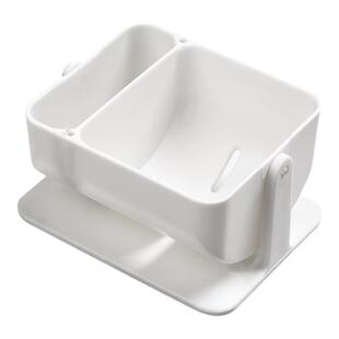 粉扑收纳盒旋转壁挂式化妆海绵分隔托架免打孔气垫美妆蛋透气架子