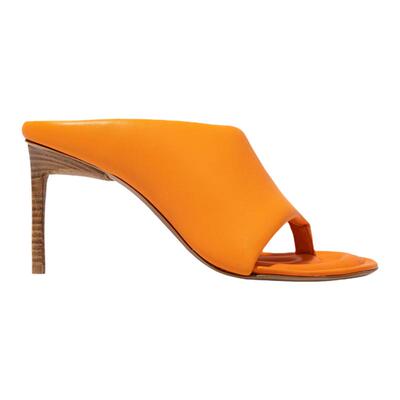 JACQUEMUS 度假休闲女士羊皮革材质优雅高跟凉鞋银泰百货 301596