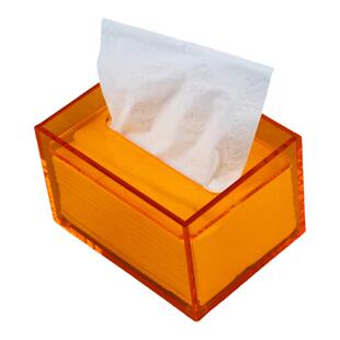 定制亚克力抽纸盒卫生间车用纸抽盒彩色透明客厅简约抽取式纸巾盒