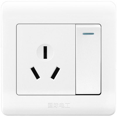 2只16a三孔热水器空调单控开关