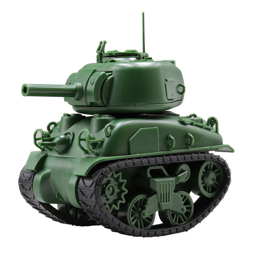 5D模型MENG KIDS Q版免胶拼装军事坦克M4A1谢尔曼 KV-2萤火虫 WWT