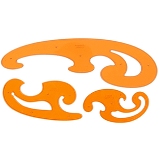 曲线板多功能尺子画圆模板服装设计绘制图云尺几何绘画板美术建筑家具室内学生镂空云型异形尺漫画曲线洞洞尺