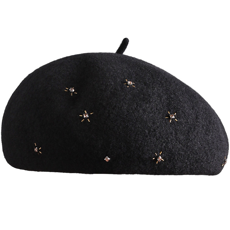 MauroPoli潮流显脸小贝雷帽女冬