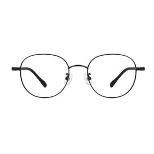 明月逸夫近视眼镜女黑框素颜有度数成品超轻多边形眼睛框男YF8277