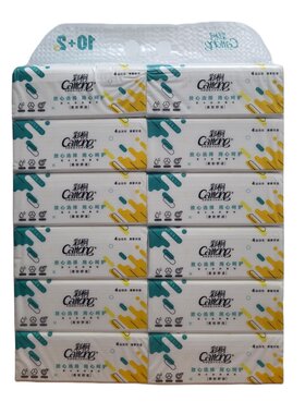 彩桐抽纸巾餐巾纸抽纸原木尺寸家用云感400张超大包