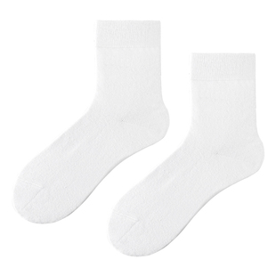 子墨袜子男士中筒纯白色纯棉中帮薄防臭商务潮黑色全棉吸汗春秋季