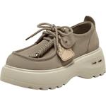 SKAP英伦日记圣伽步女鞋2025秋季新款袋鼠厚底舒适时尚女款休闲鞋