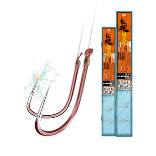 詹品钛硬鲢关东子线付有刺无刺宽钩门鲢鳙专用鱼钩草鱼鲤鱼花白鲢