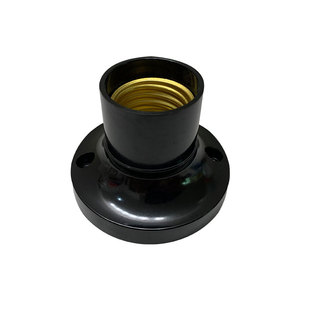 家用E27 E14螺口明暗装白色灯座灯头LED灯泡底座插头座光身 全牙