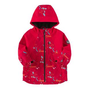 巴拉巴拉男童外套宝宝加绒上衣儿童红色衣服2025秋季新款童装潮