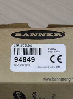 议价BANNER邦纳激光传感器LTF12IC2LDQ，全新原厂，低价出售