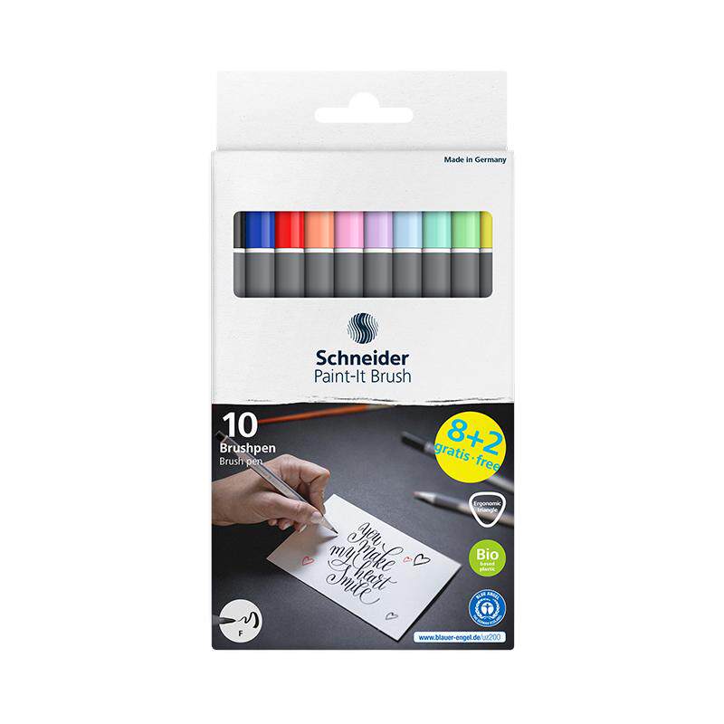 德国施耐德纤绘笔Paint-It 070儿童彩色画笔精致高档礼盒套装水彩笔无毒绘画涂色专用纤维笔小学生礼物