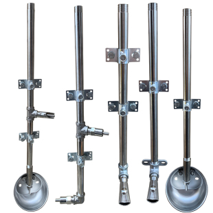 猪用自动饮水器套装整套猪喝水鸭嘴式加厚产床定位栏配件养猪设备