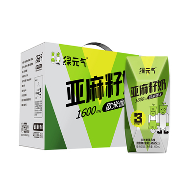 无糖亚麻籽奶早餐奶学生奶欧米茄