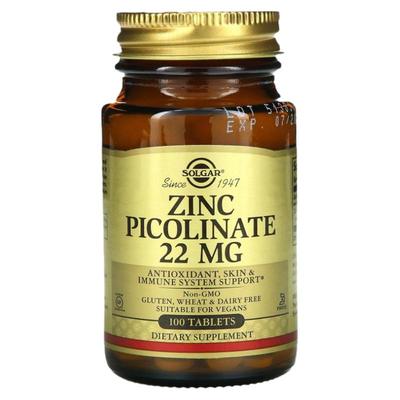 Solga索尔加吡啶甲酸锌片强抵御肌肤眼睛视力生殖系统健康