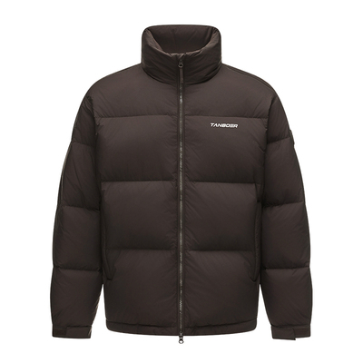 坦博尔官方2025秋冬新款短款立领保暖防风宽松运动羽绒服男女同款