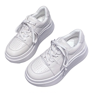 增高7CM小白鞋女百搭厚底显瘦不累脚轻便舒适白色运动休闲女鞋子