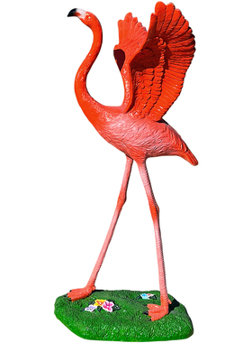 仿真火烈鸟玻璃钢雕塑装饰