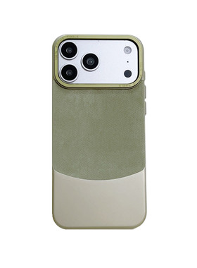 苹果iPhone17promax手机壳16网红爆款高端黑白双拼色法兰绒独特超级好看漂亮15小众14高级感13防摔12保护套女