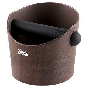 Bincoo木纹咖啡敲渣桶家用意式接废渣收纳工具敲粉桶咖啡迷你压粉