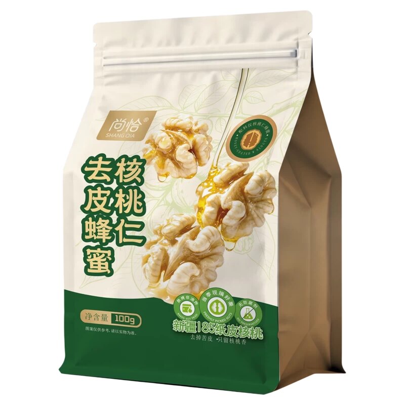 蜂蜜去皮核桃仁熟独立小包装新疆阿克苏坚果零食官方旗舰店正品