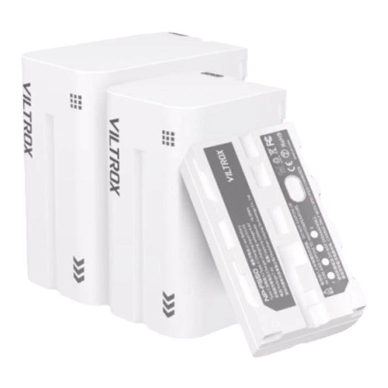 【国家3C认证】唯卓仕NP-F550/F750/F970大容量锂电池监视器补光灯专用智能充电电池电量可视过冲过放保护