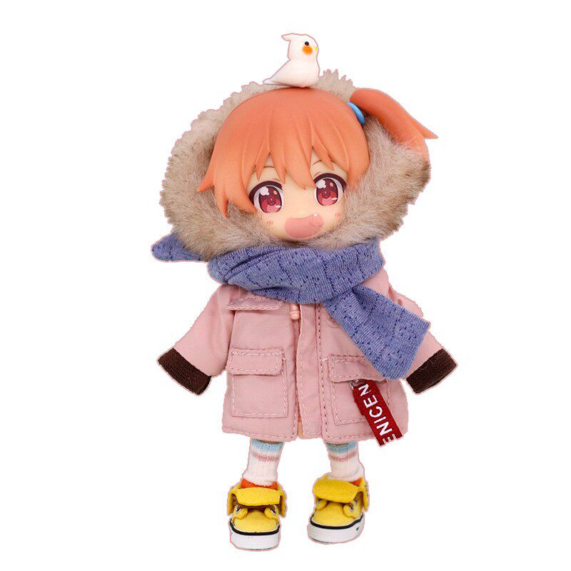 ob11娃衣molly羽绒服棉服大衣外套连帽娃外套现货bjd GSC素体P9