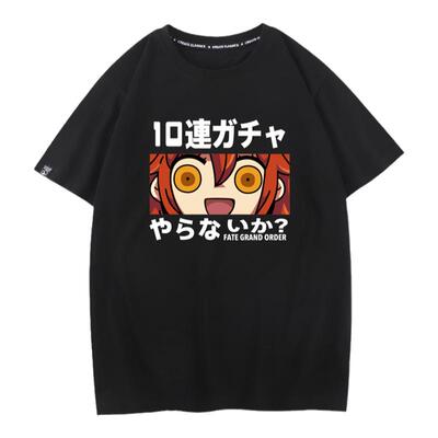 秀洛动漫T恤Fate命运FGO咕哒子周边短袖半袖棉cos二次元衣服男女