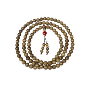 金丝楠木手串阴沉香木質手串桢楠佛珠108颗念珠男女款链文玩老料