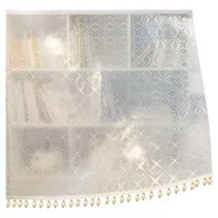 魔术贴简易柜门遮挡帘书柜防尘帘厨房厕所衣柜鞋架置物架防水遮丑