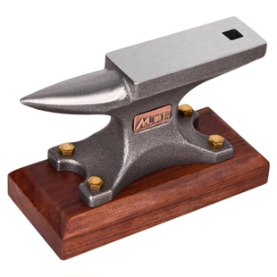 原创设计桌面铁砧全钢铁垫羊角砧打金首饰垫收藏工作室个性摆件