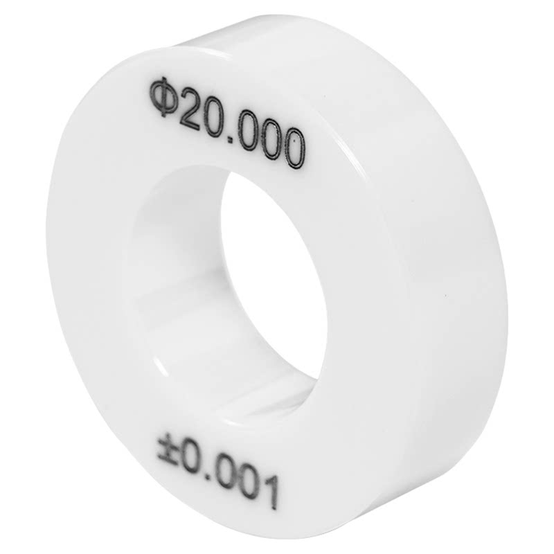 陶瓷环规非标定制0.001规格直径精度真圆度0.0005mm光洁度Ra0.025