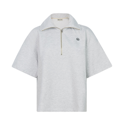 RECTO女士休闲拉链款短袖上衣