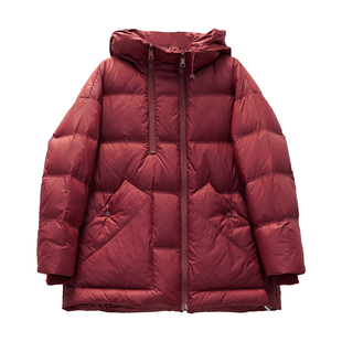 木子理想大码女装百搭200斤新款胖妹妹冬季90白鸭绒保暖羽绒服