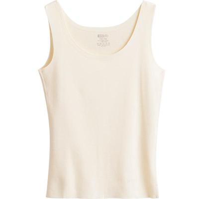 德绒背心红豆发热女士圆领