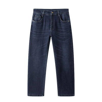 NASA秋冬牛仔裤男款直筒牛仔长裤