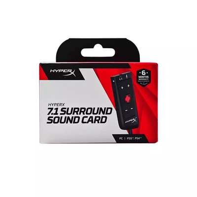 HYPERX灵音 飓风 AMP声卡3.5mm转USB 7.1声道 电脑吃鸡游戏耳机