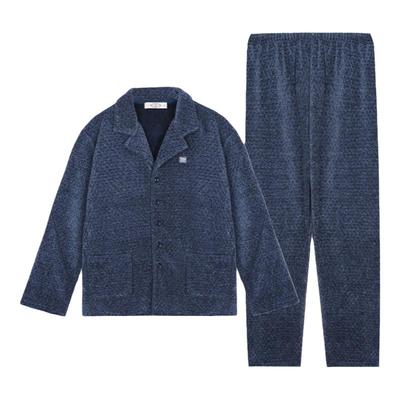 美标情侣珊瑚绒加绒加厚保暖睡衣